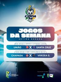 7ª rodada da Copa FMF movimenta a competição com dois jogos nesta quarta-feira (07)